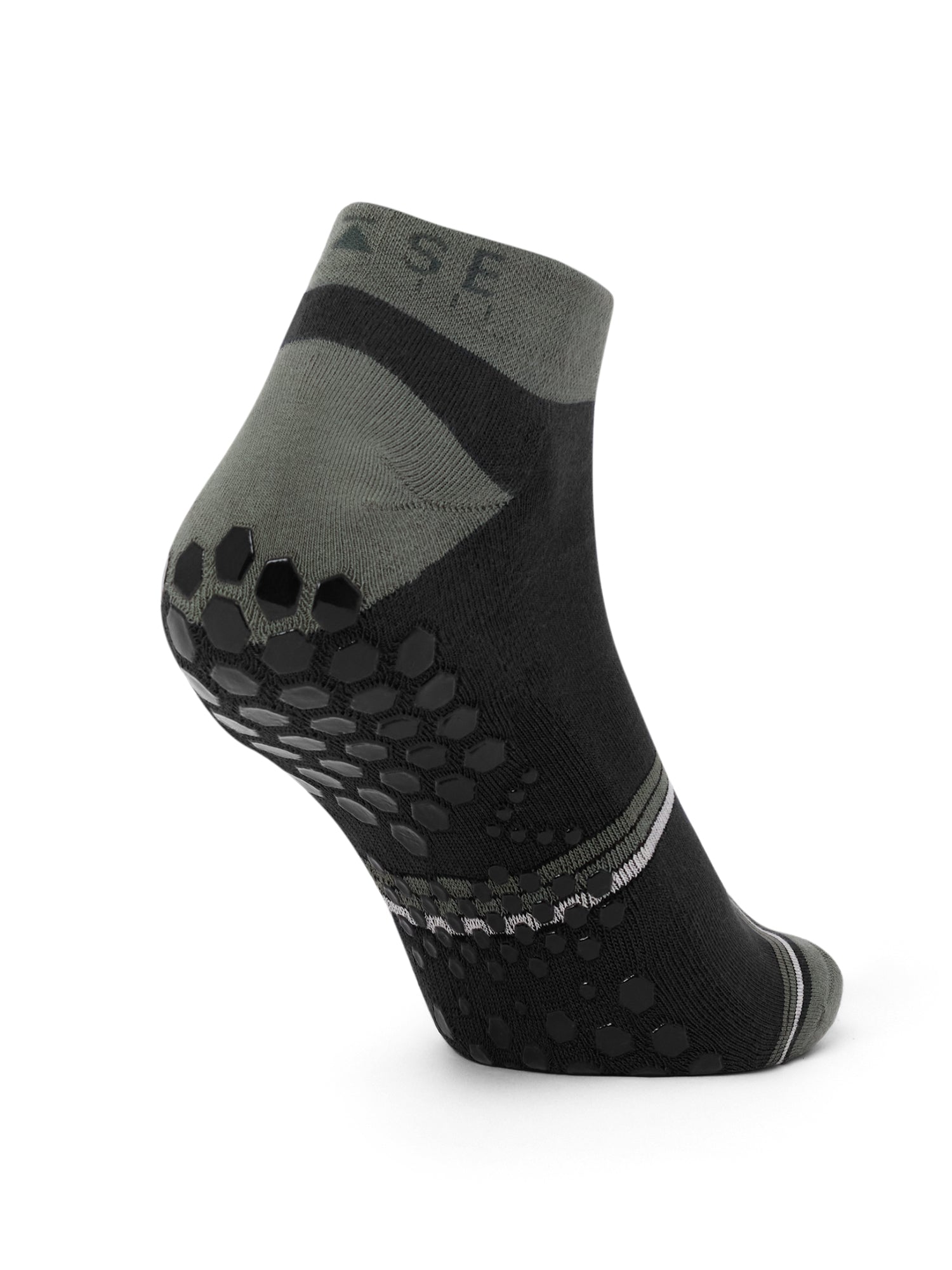 [BASE33] メンズ グリップ ソックス LOW RISE ローライズ／ トレーニング ジム フィットネス 滑り止め付 靴下 Toesox 26SS_D1