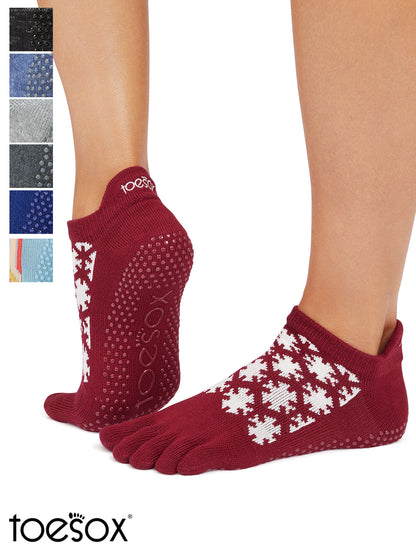 [ToeSox] Low Rise ローライズ（Full-Toe／つま先あり） グリップ ソックス ／ ヨガ ピラティス 滑り止め付 靴下 25FW_D2