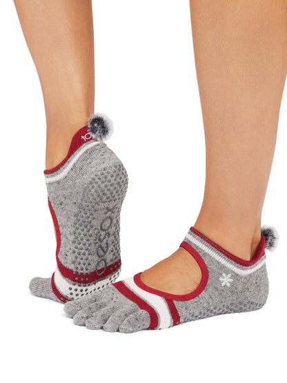 [ToeSox] Bellarina ベラリナ（Full-Toe／つま先あり） グリップ ソックス ／ ヨガ ピラティス 滑り止め付 靴下 25FW_D3