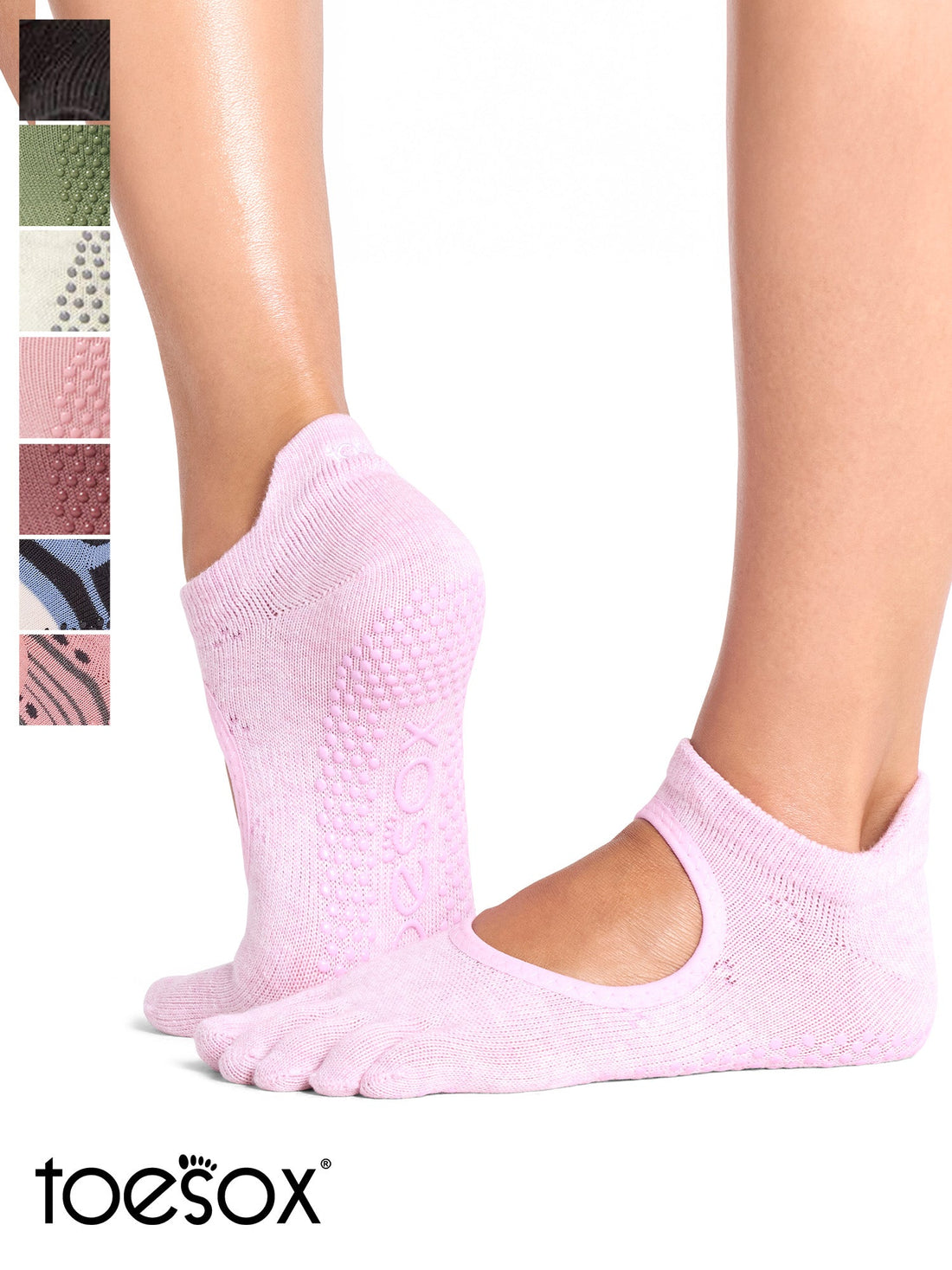 [ToeSox] Bellarina ベラリナ（Full-Toe／つま先あり） グリップ ソックス ／ ヨガ ピラティス 滑り止め付 靴下 26FW_D1