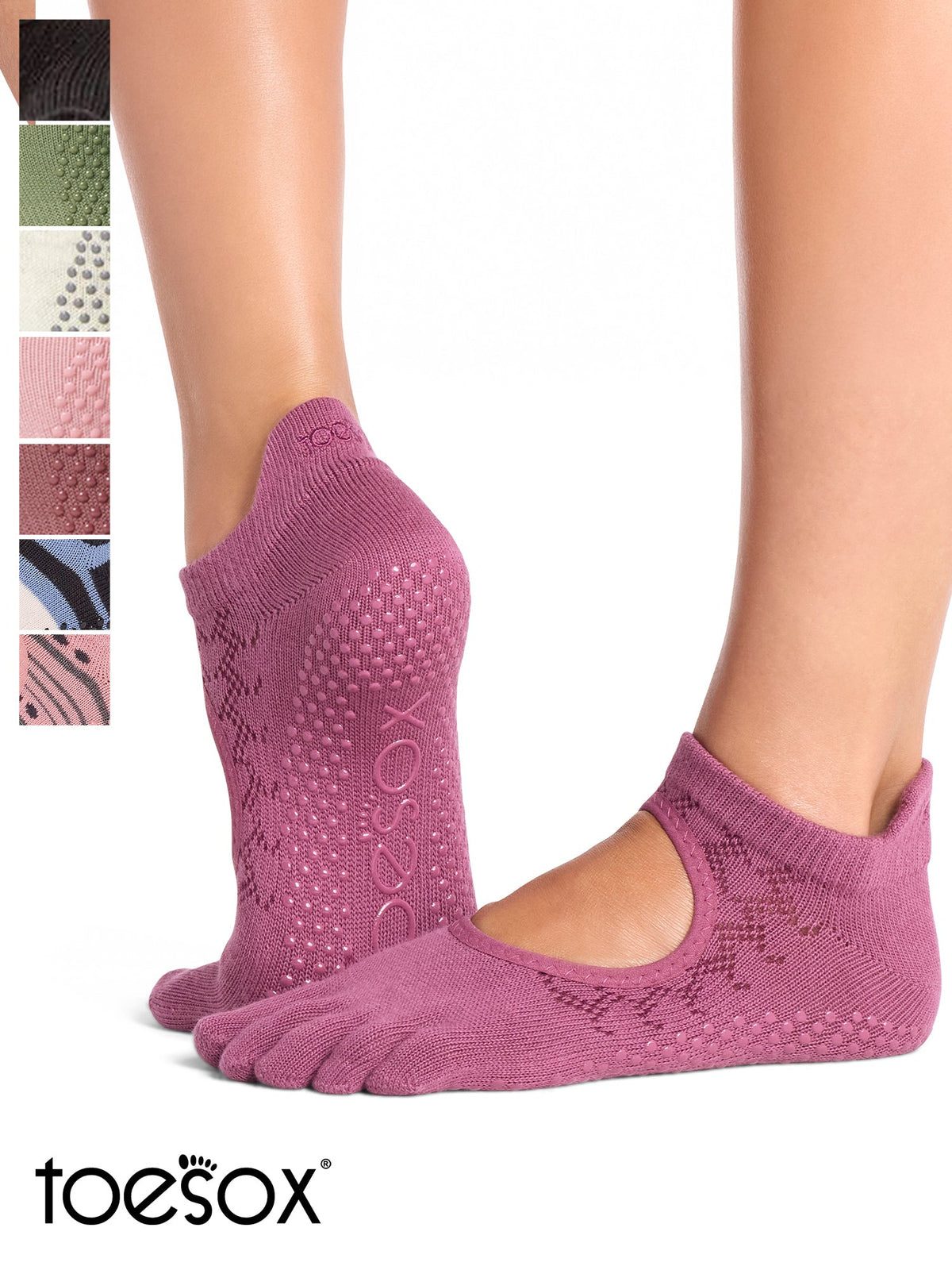 [ToeSox] Bellarina Full-Toe Grip Socks / Yoga Pilates Anti-Slip Socks 25SS_D3