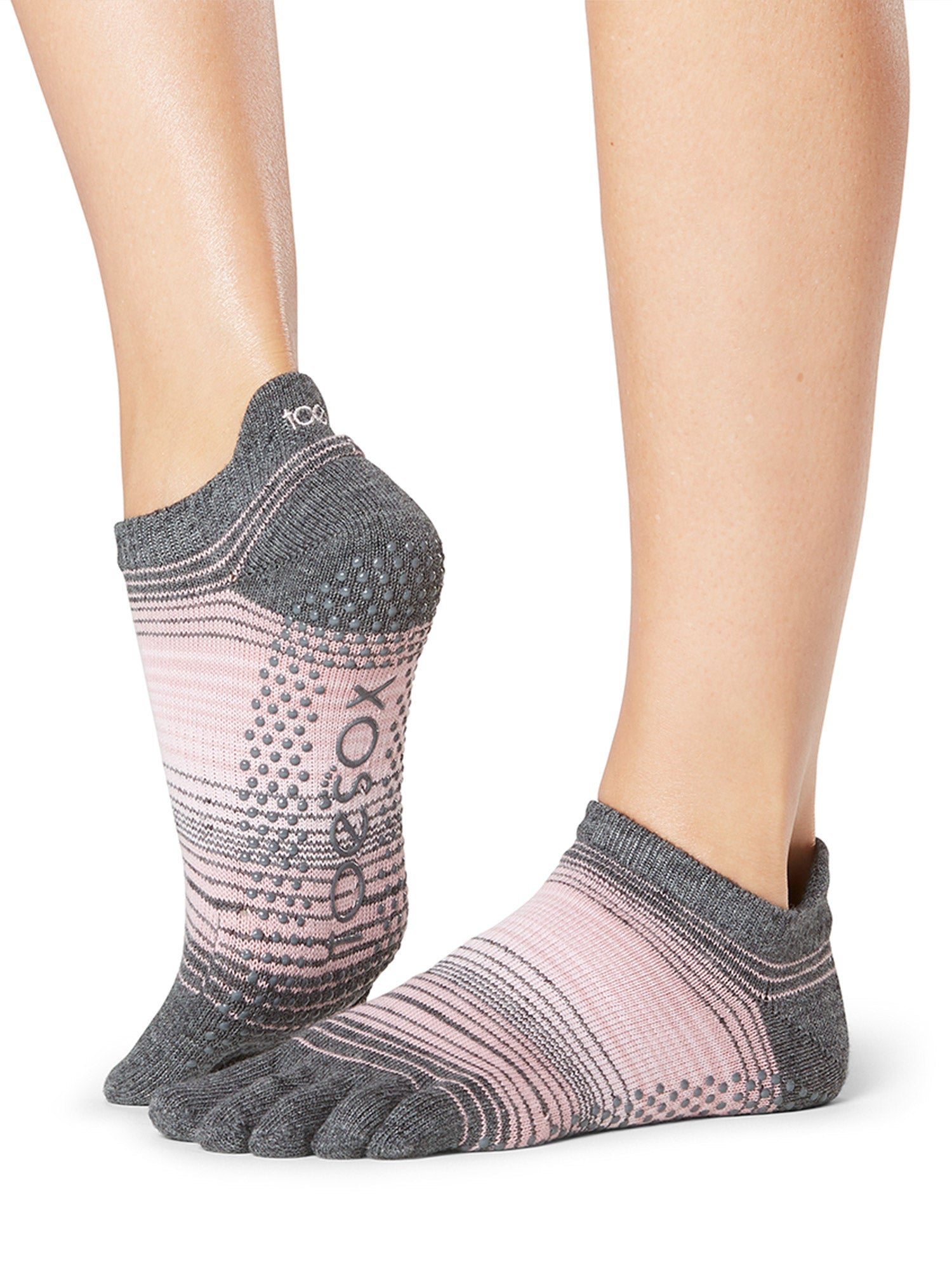 [ToeSox] Low Rise ローライズ（Full-Toe／つま先あり） グリップ ソックス ／ ヨガ ピラティス 滑り止め付 靴下 26FW_D1