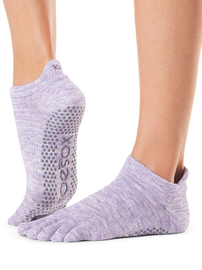 [ToeSox] Low Rise ローライズ（Full-Toe／つま先あり） グリップ ソックス ／ ヨガ ピラティス 滑り止め付 靴下 25FW_D2