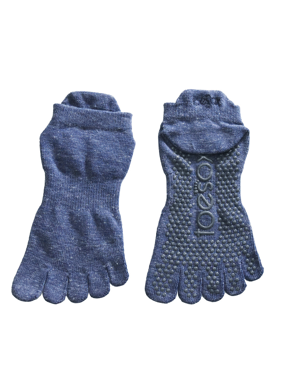 [ToeSox] Low Rise Ultra Fine Knit ローライズ ウルトラファインニット（Full-Toe／つま先あり） グリップ ソックス ／ ヨガ ピラティス 滑り止め付 靴下 25FW_D1