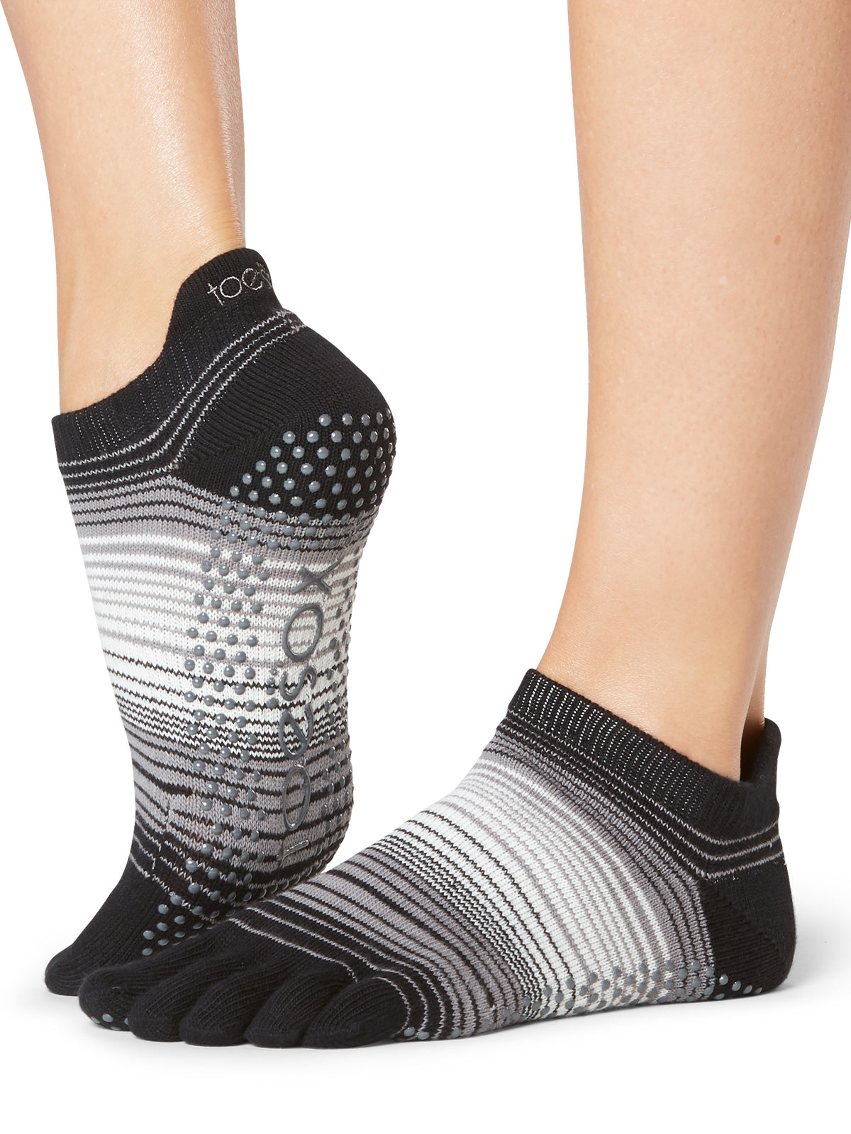 [ToeSox] Low Rise ローライズ（Full-Toe／つま先あり） グリップ ソックス ／ ヨガ ピラティス 滑り止め付 靴下 25FW_D2