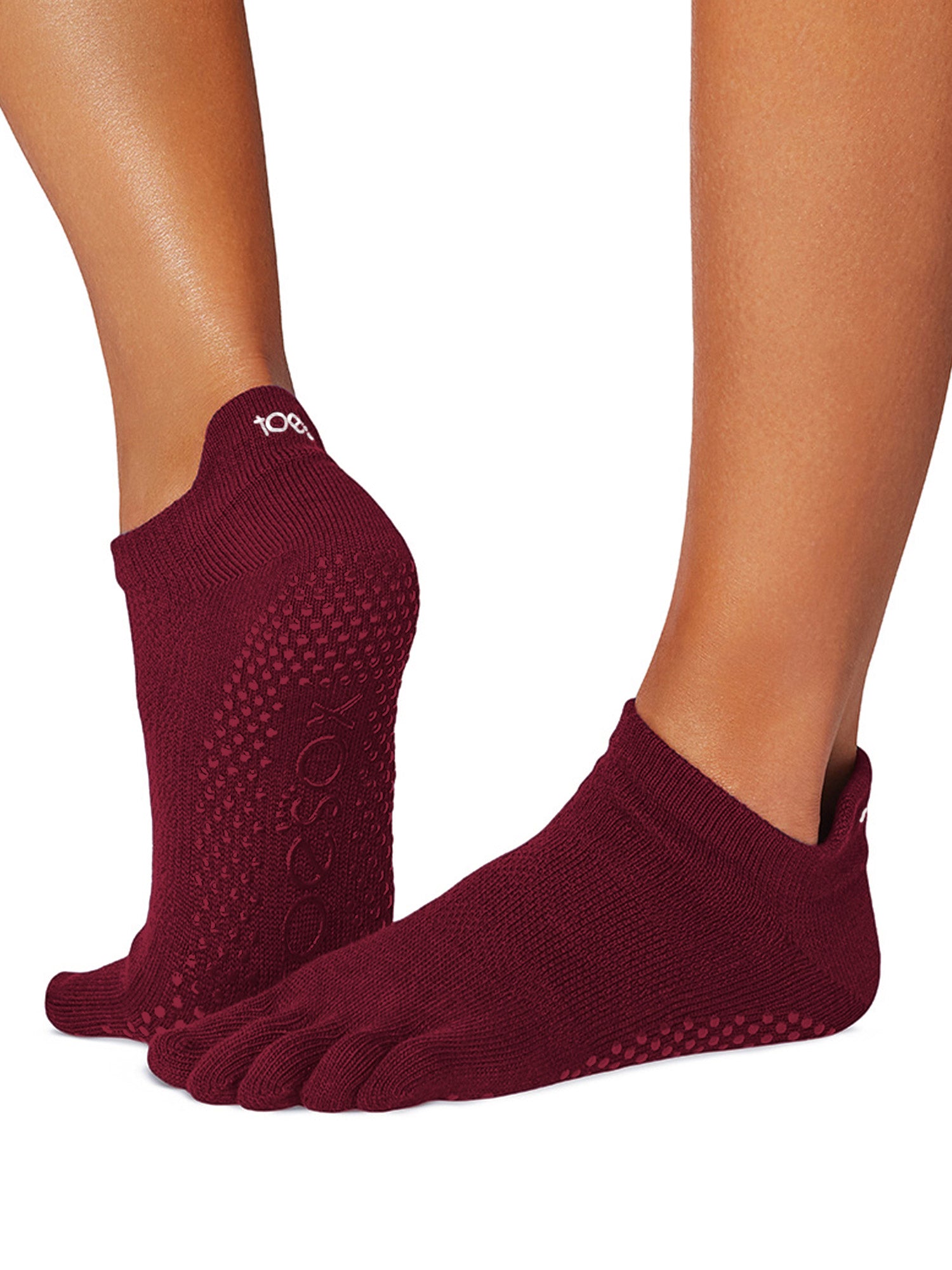 [ToeSox] Low Rise ローライズ（Full-Toe／つま先あり） グリップ ソックス ／ ヨガ ピラティス 滑り止め付 靴下 25FW_D2