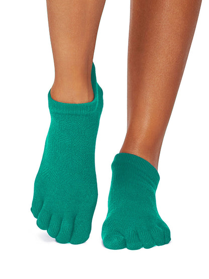 [ToeSox] Low Rise ローライズ（Full-Toe／つま先あり） グリップ ソックス ／ ヨガ ピラティス 滑り止め付 靴下 26FW_D1