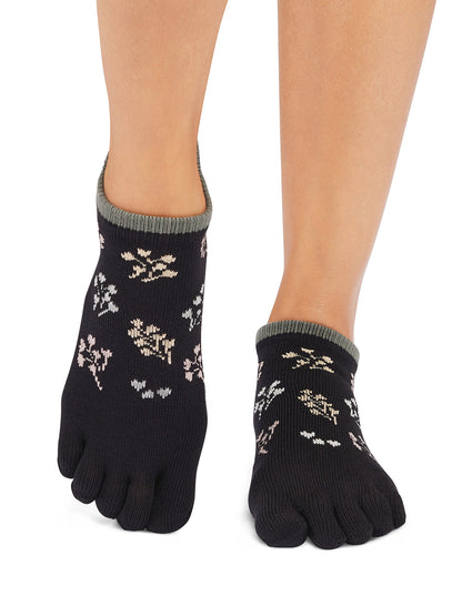 [ToeSox] Low Rise ローライズ（Full-Toe／つま先あり） グリップ ソックス ／ ヨガ ピラティス 滑り止め付 靴下 25FW_D2