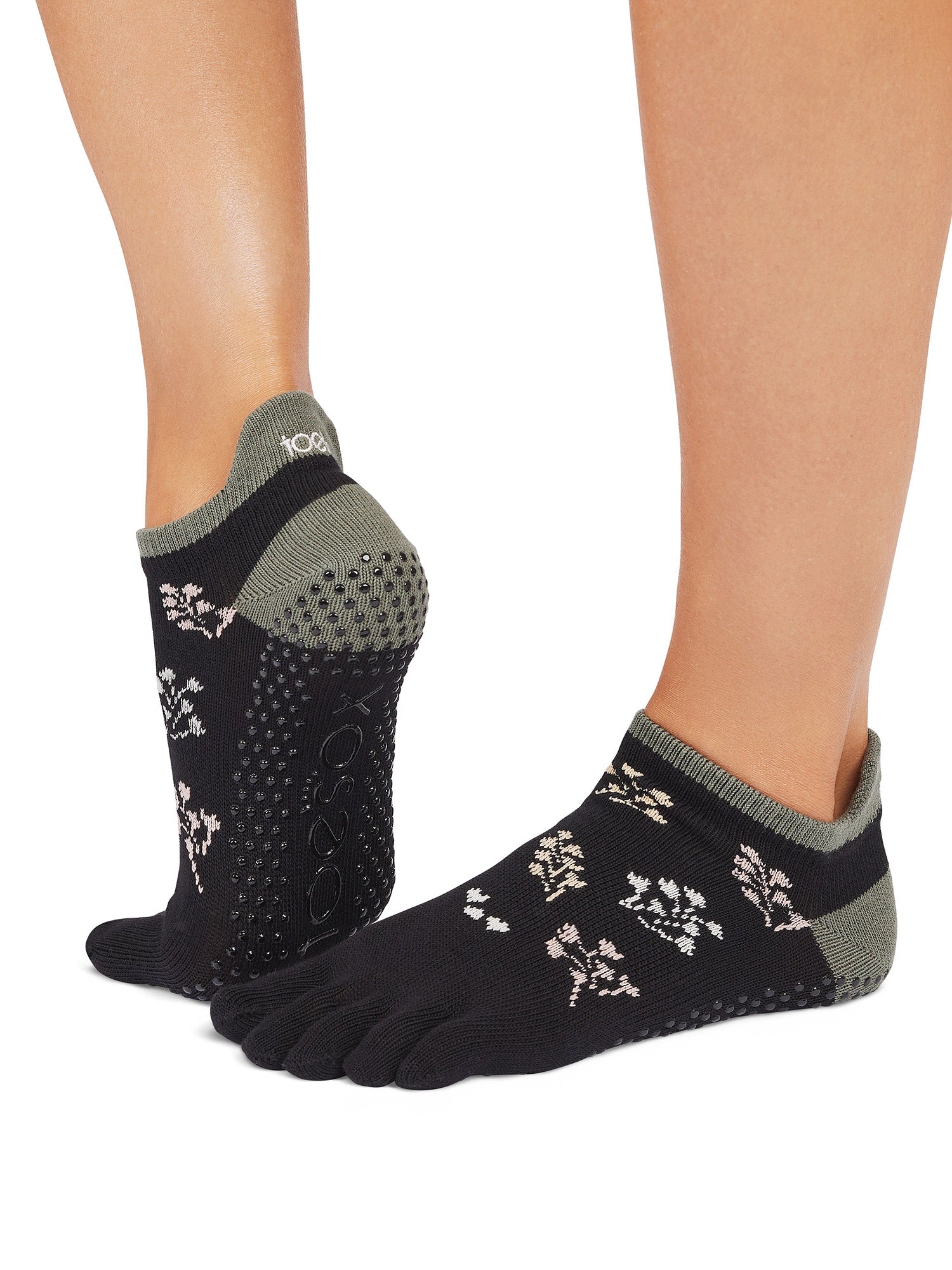 [ToeSox] Low Rise ローライズ（Full-Toe／つま先あり） グリップ ソックス ／ ヨガ ピラティス 滑り止め付 靴下 25FW_D2