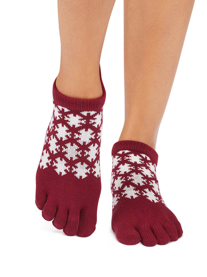 [ToeSox] Low Rise ローライズ（Full-Toe／つま先あり） グリップ ソックス ／ ヨガ ピラティス 滑り止め付 靴下 25FW_D2