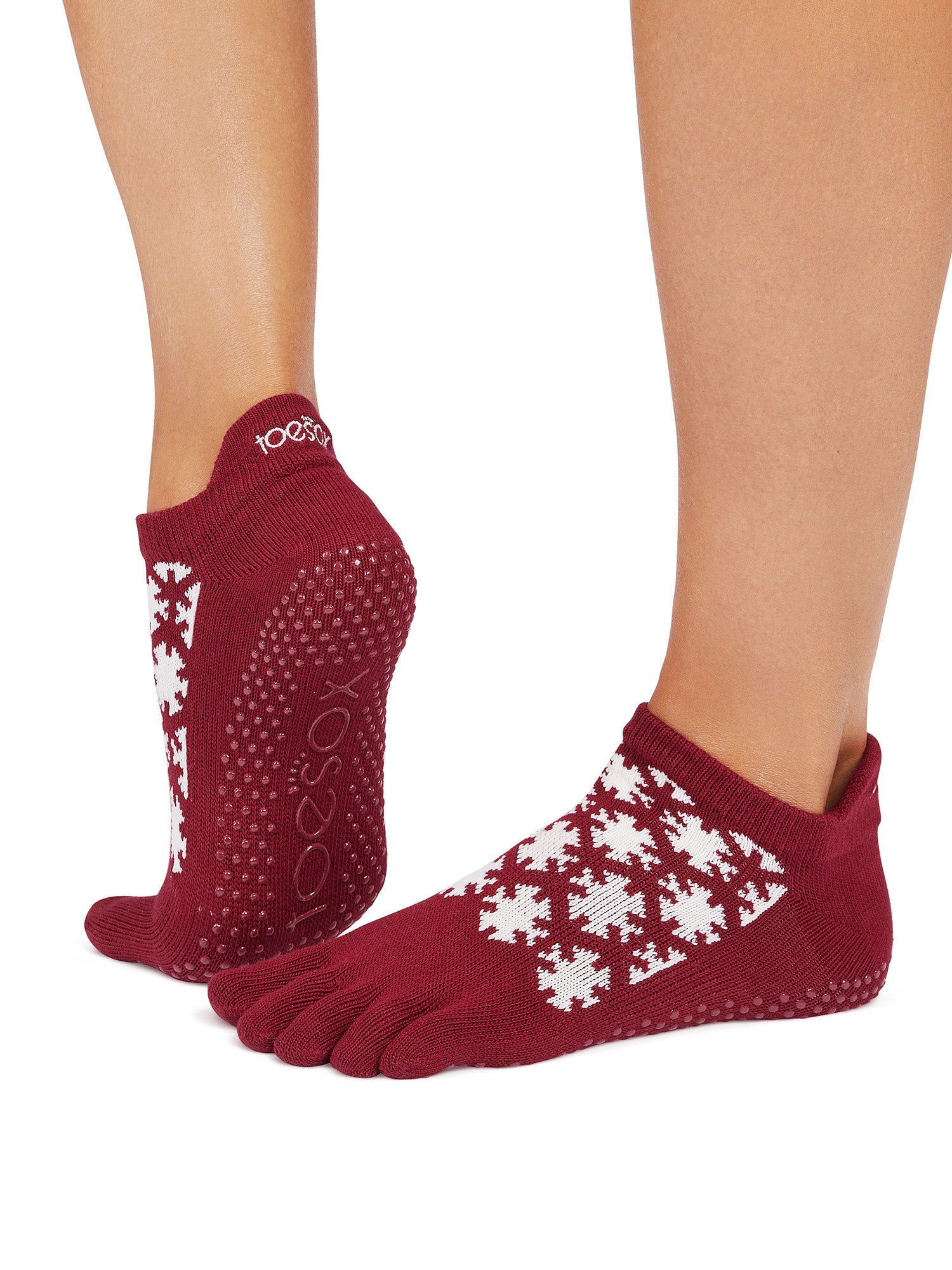 [ToeSox] Low Rise ローライズ（Full-Toe／つま先あり） グリップ ソックス ／ ヨガ ピラティス 滑り止め付 靴下 25FW_D2