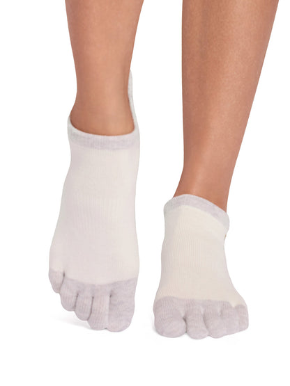 [ToeSox] Low Rise ローライズ（Full-Toe／つま先あり） グリップ ソックス ／ ヨガ ピラティス 滑り止め付 靴下 26FW_D1