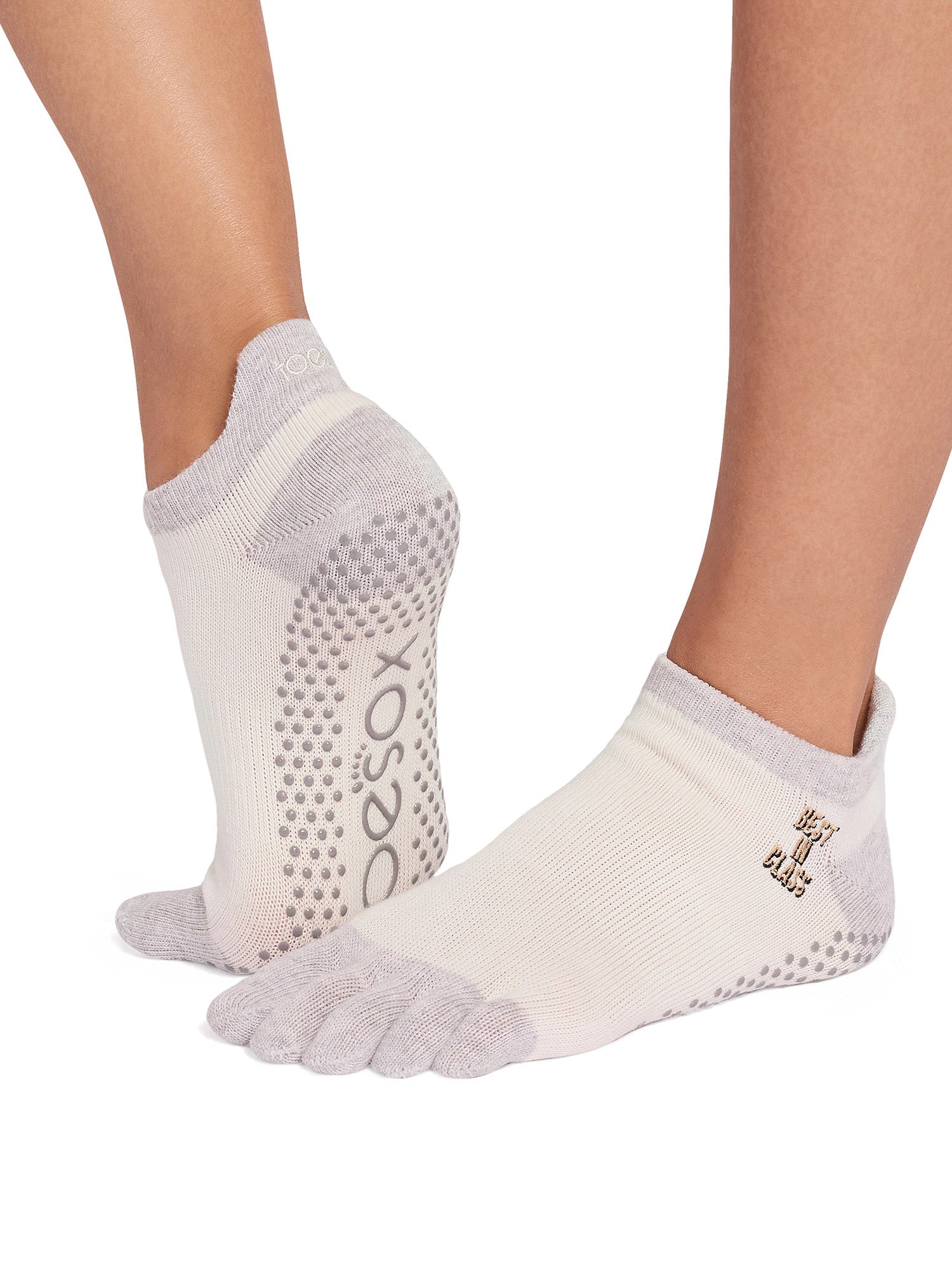 [ToeSox] Low Rise ローライズ（Full-Toe／つま先あり） グリップ ソックス ／ ヨガ ピラティス 滑り止め付 靴下 26FW_D1