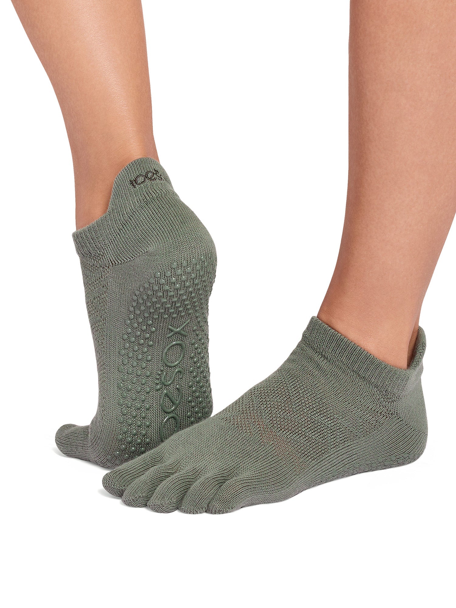 [ToeSox] Low Rise ローライズ（Full-Toe／つま先あり） グリップ ソックス ／ ヨガ ピラティス 滑り止め付 靴下 26FW_D1