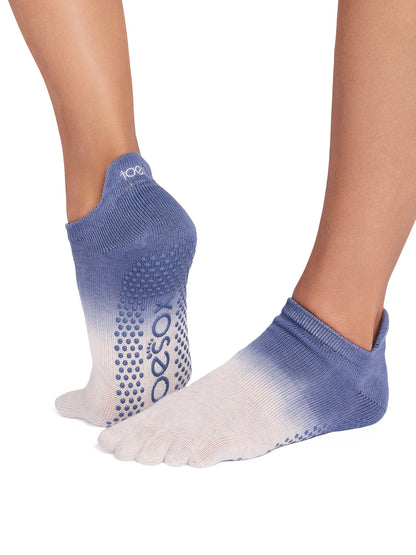 [ToeSox] Low Rise ローライズ（Full-Toe／つま先あり） グリップ ソックス ／ ヨガ ピラティス 滑り止め付 靴下 26FW_D1