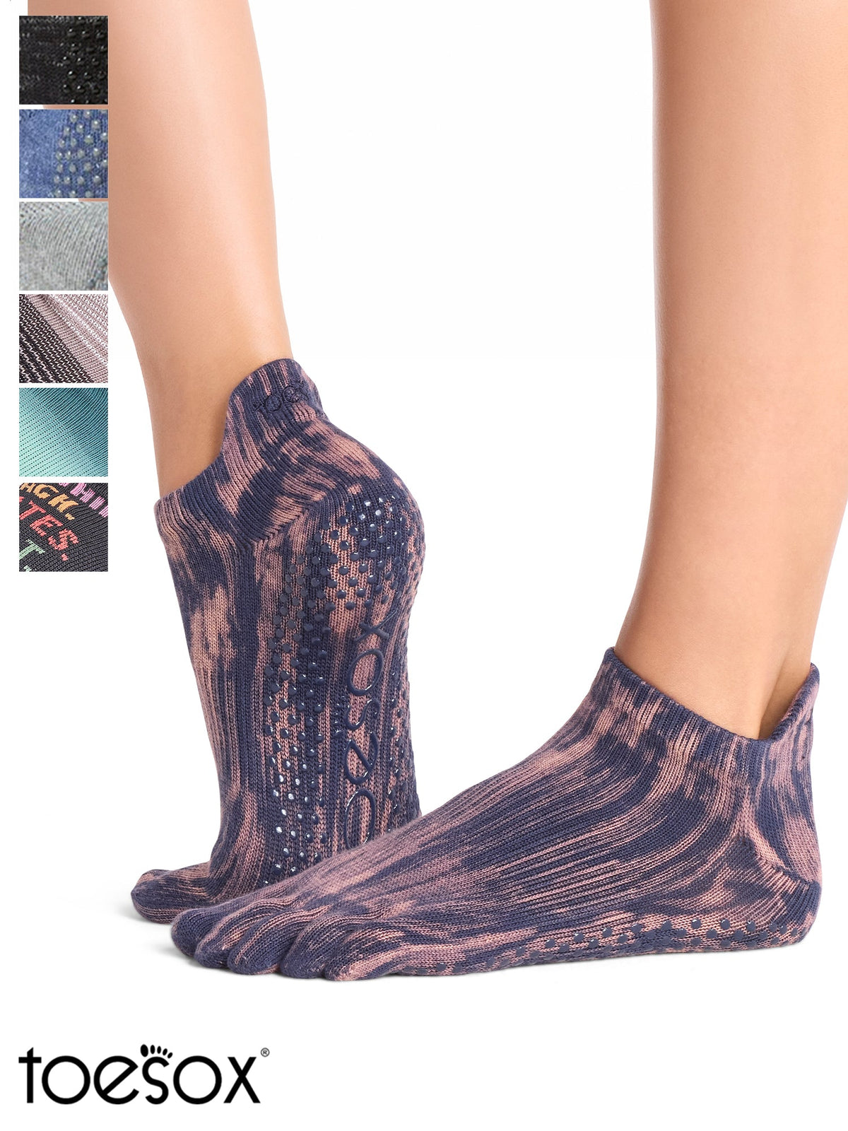 [ToeSox] Low Rise (Full-Toe) Grip Socks / Yoga Pilates Anti-Slip Socks 25SS_D2