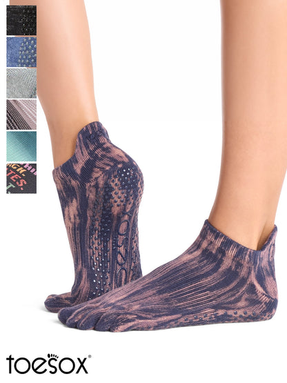 [ToeSox] Low Rise (Full-Toe) Grip Socks / Yoga Pilates Anti-Slip Socks 25SS_D2