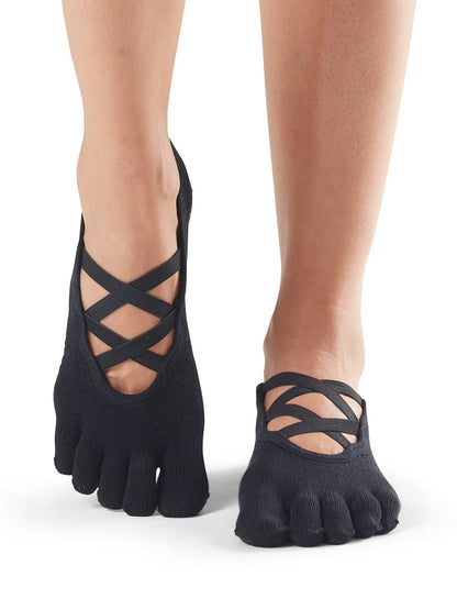 [ToeSox] Elle エル（Full-Toe／つま先あり） グリップ ソックス ／ ヨガ ピラティス 滑り止め付 靴下 25FW_D3