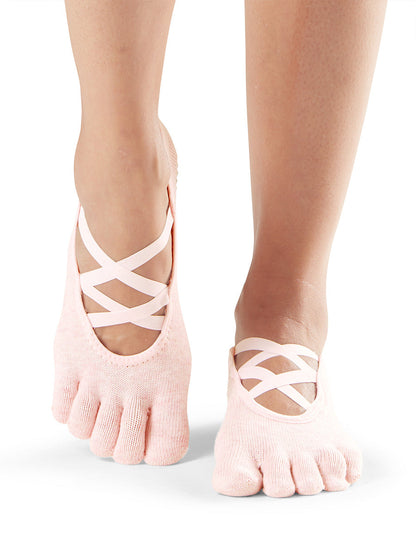 [ToeSox] Elle エル（Full-Toe／つま先あり） グリップ ソックス ／ ヨガ ピラティス 滑り止め付 靴下 25FW_D3