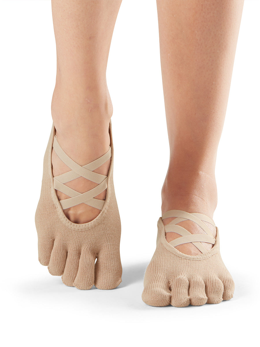 [ToeSox] Elle エル（Full-Toe／つま先あり） グリップ ソックス ／ ヨガ ピラティス 滑り止め付 靴下 25FW_D3