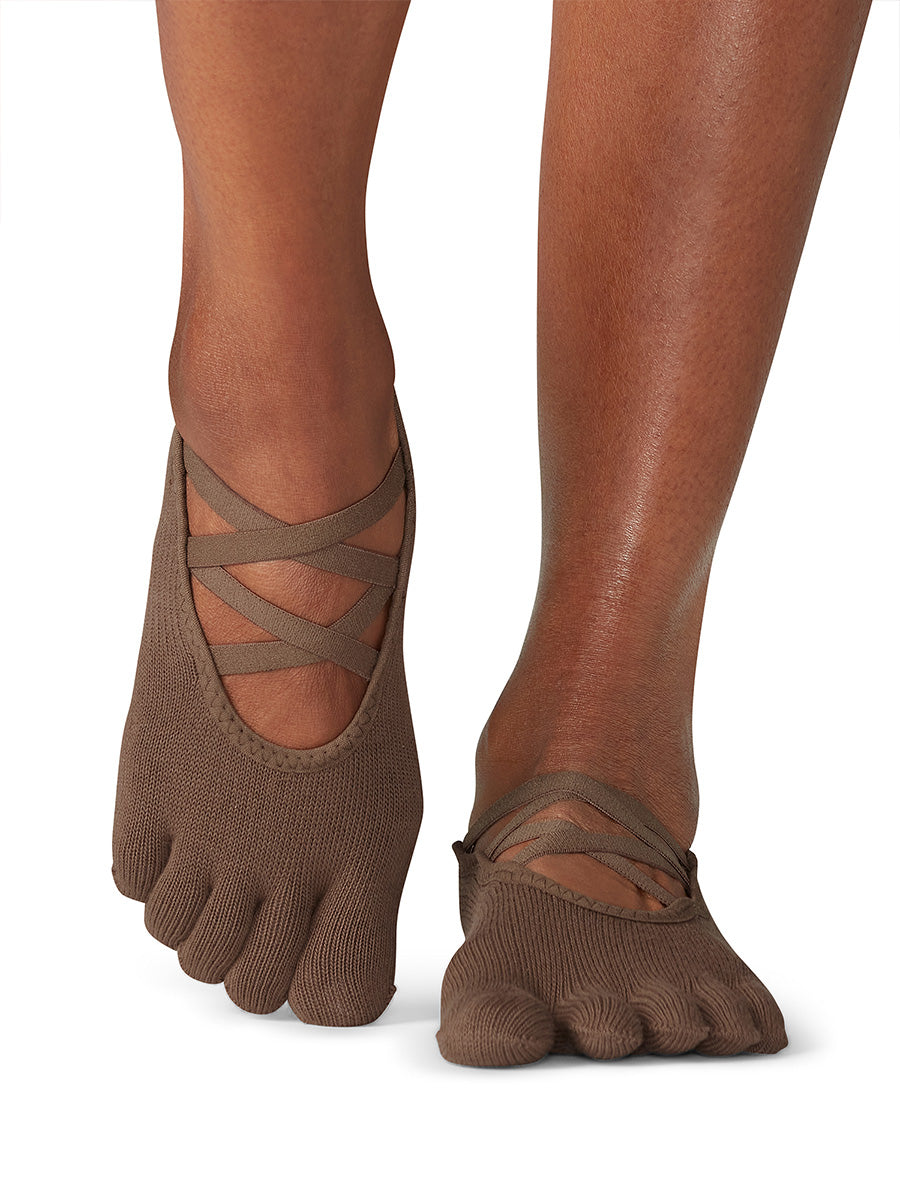 [ToeSox] Elle エル（Full-Toe／つま先あり） グリップ ソックス ／ ヨガ ピラティス 滑り止め付 靴下 25FW_D3