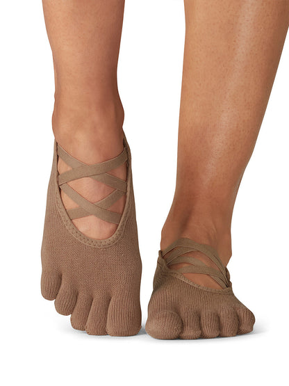 [ToeSox] Elle エル（Full-Toe／つま先あり） グリップ ソックス ／ ヨガ ピラティス 滑り止め付 靴下 25FW_D3