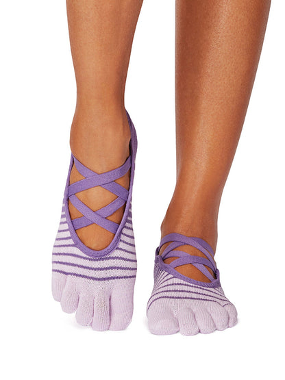 [ToeSox] Elle エル（Full-Toe／つま先あり） グリップ ソックス ／ ヨガ ピラティス 滑り止め付 靴下 25FW_D3