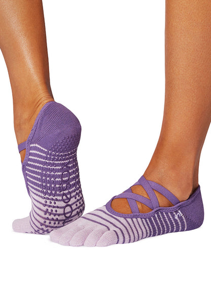 [ToeSox] Elle エル（Full-Toe／つま先あり） グリップ ソックス ／ ヨガ ピラティス 滑り止め付 靴下 25FW_D3