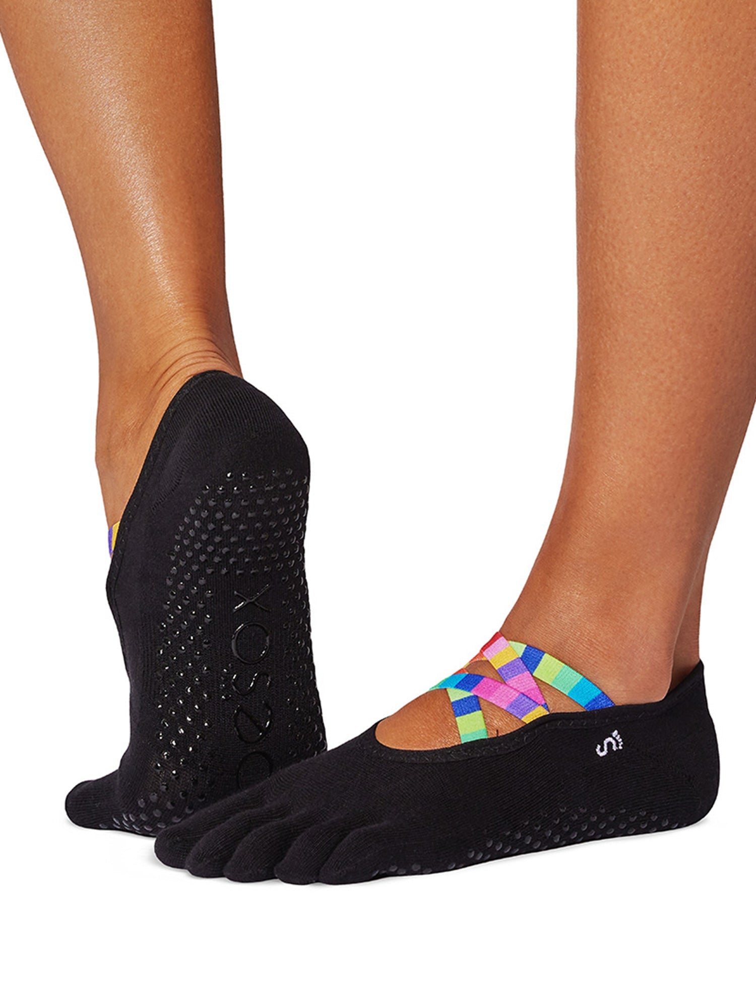 [ToeSox] Elle エル（Full-Toe／つま先あり） グリップ ソックス ／ ヨガ ピラティス 滑り止め付 靴下 25FW_D3