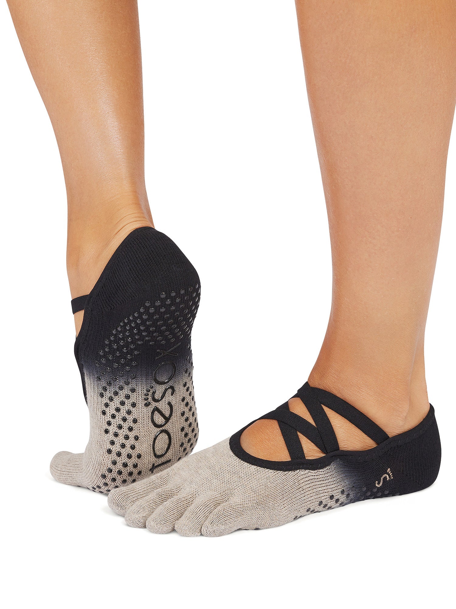 ToeSox] グリップ ソックス 5本指 エル（Full-Toe／つま先あり
