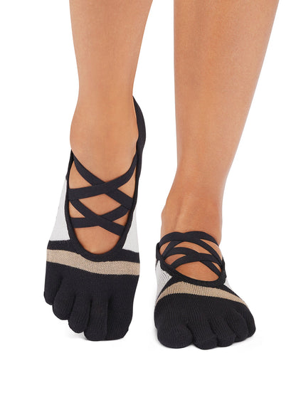 [ToeSox] Elle エル（Full-Toe／つま先あり） グリップ ソックス ／ ヨガ ピラティス 滑り止め付 靴下 25FW_D3