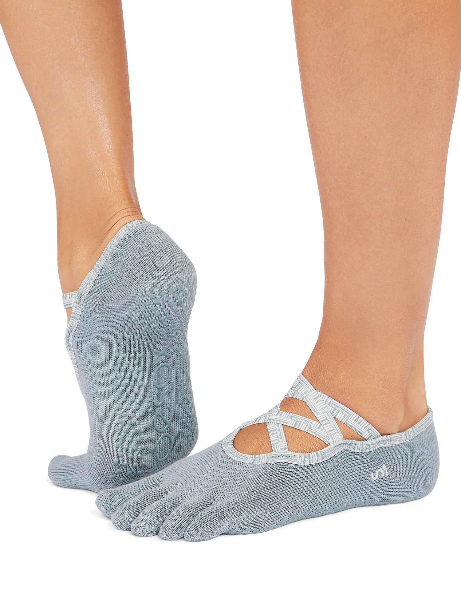 [ToeSox] Elle エル（Full-Toe／つま先あり） グリップ ソックス ／ ヨガ ピラティス 滑り止め付 靴下 25FW_D3