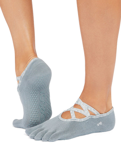 [ToeSox] Elle エル（Full-Toe／つま先あり） グリップ ソックス ／ ヨガ ピラティス 滑り止め付 靴下 25FW_D3