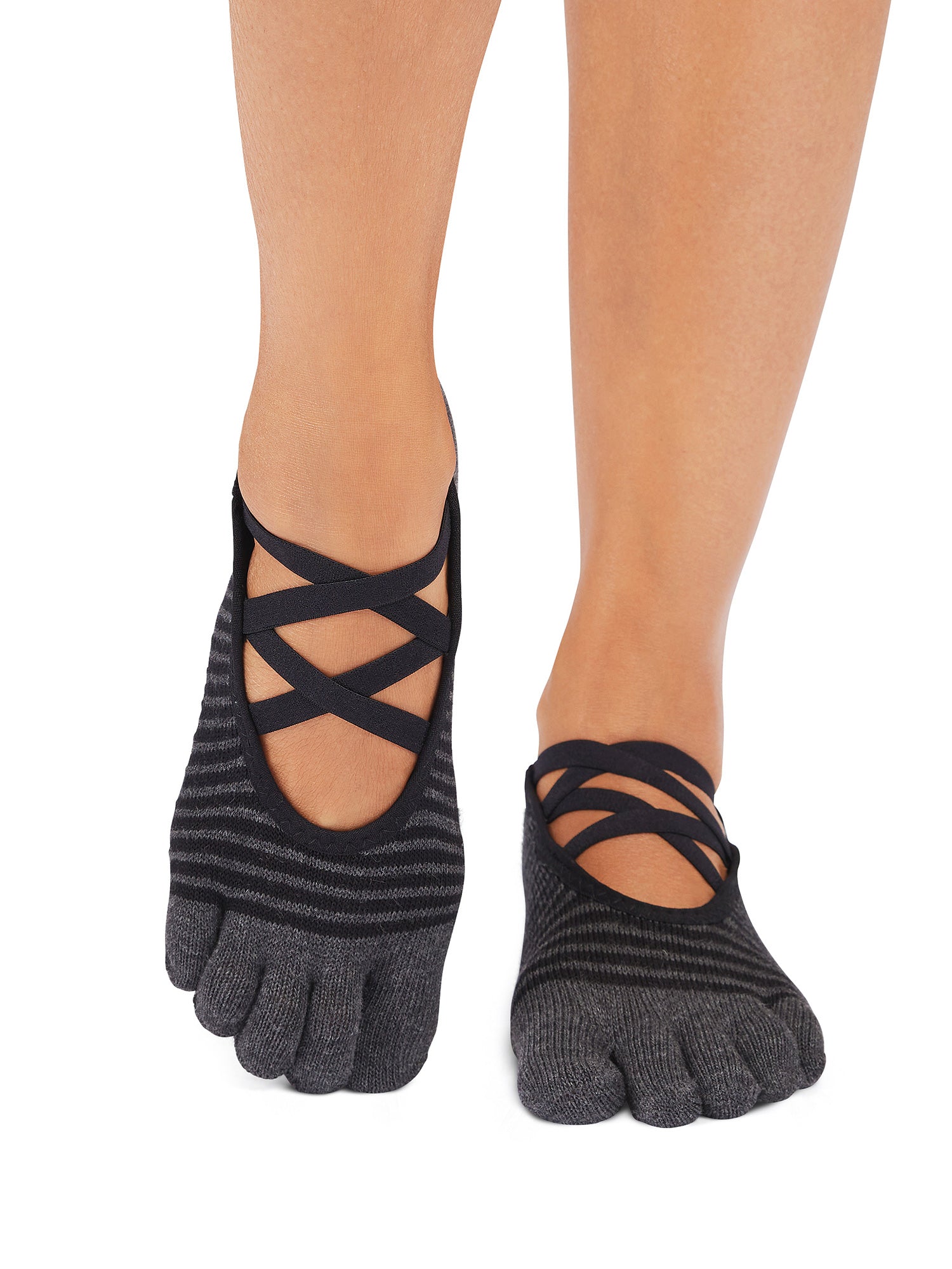 [ToeSox] Elle エル（Full-Toe／つま先あり） グリップ ソックス ／ ヨガ ピラティス 滑り止め付 靴下 25FW_D3