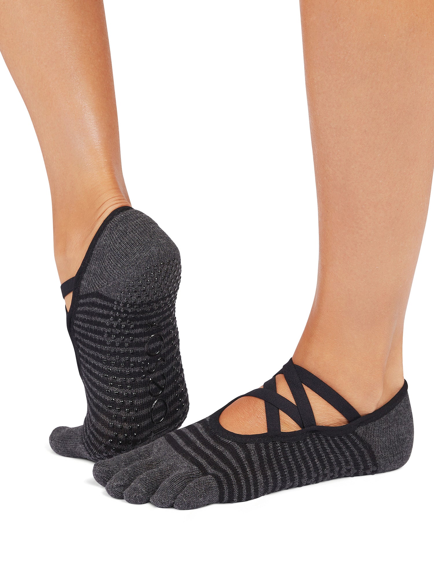 [ToeSox] Elle エル（Full-Toe／つま先あり） グリップ ソックス ／ ヨガ ピラティス 滑り止め付 靴下 25FW_D3