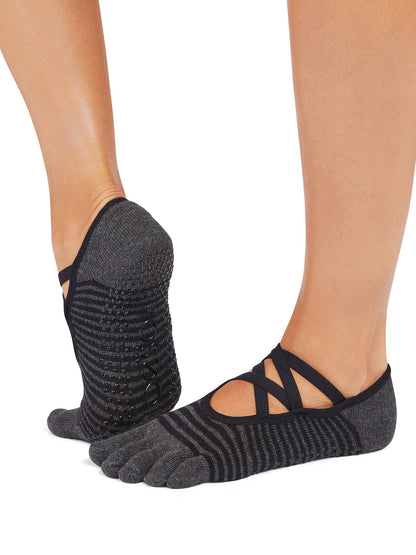 [ToeSox] Elle エル（Full-Toe／つま先あり） グリップ ソックス ／ ヨガ ピラティス 滑り止め付 靴下 25FW_D3