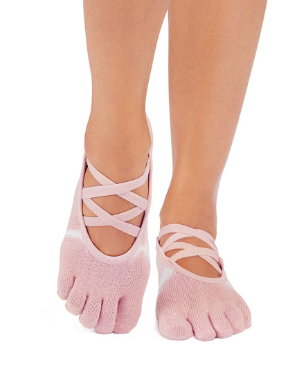 [ToeSox] Elle エル（Full-Toe／つま先あり） グリップ ソックス ／ ヨガ ピラティス 滑り止め付 靴下 25FW_D3