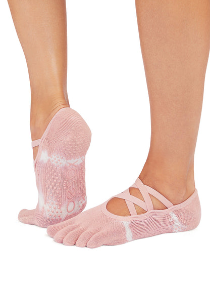 [ToeSox] Elle エル（Full-Toe／つま先あり） グリップ ソックス ／ ヨガ ピラティス 滑り止め付 靴下 25FW_D3