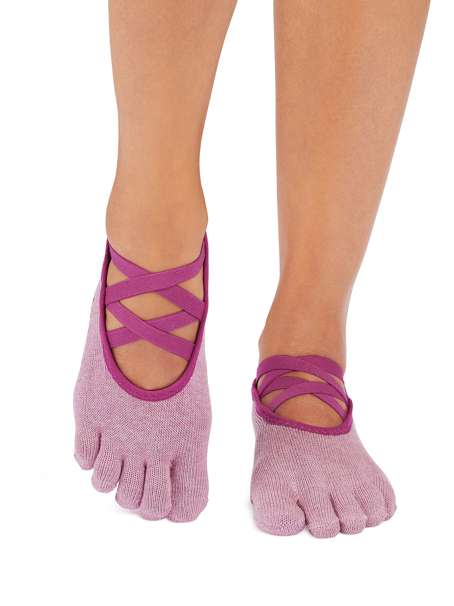 [ToeSox] Elle エル（Full-Toe／つま先あり） グリップ ソックス ／ ヨガ ピラティス 滑り止め付 靴下 25FW_D3