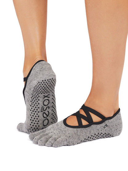 [ToeSox] Elle エル（Full-Toe／つま先あり） グリップ ソックス ／ ヨガ ピラティス 滑り止め付 靴下 25FW_D3