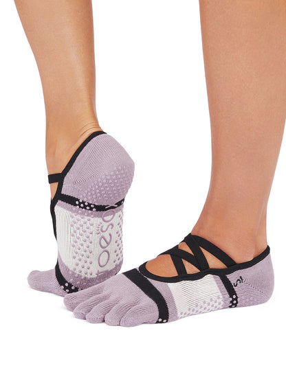 [ToeSox] Elle エル（Full-Toe／つま先あり） グリップ ソックス ／ ヨガ ピラティス 滑り止め付 靴下 25FW_D3