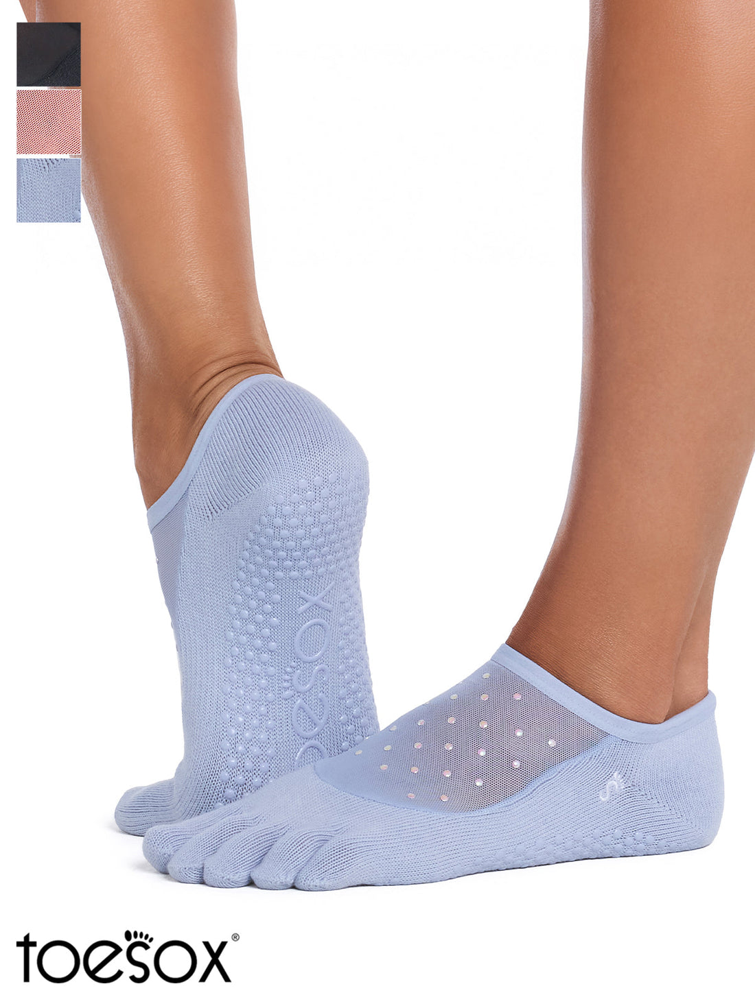 [ToeSox] Luna ルナ（Full-Toe／つま先あり） グリップ ソックス ／ ヨガ ピラティス 滑り止め付 靴下 26FW_D1