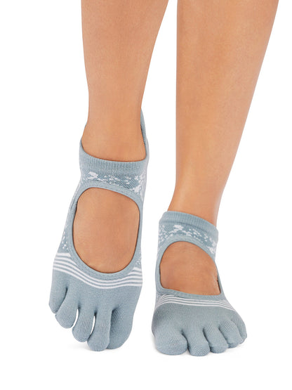 [ToeSox] Bellarina Tec ベラリナ テック（Full-Toe／つま先あり） グリップ ソックス ／ ヨガ ピラティス 滑り止め付 靴下 25FW_D1 CORE