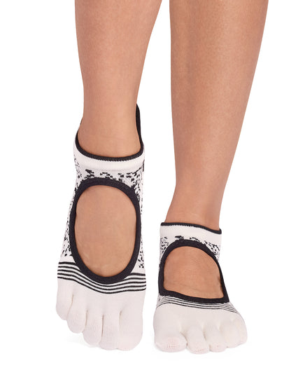 [ToeSox] Bellarina Tec ベラリナ テック（Full-Toe／つま先あり） グリップ ソックス ／ ヨガ ピラティス 滑り止め付 靴下 26SS_D2 CORE