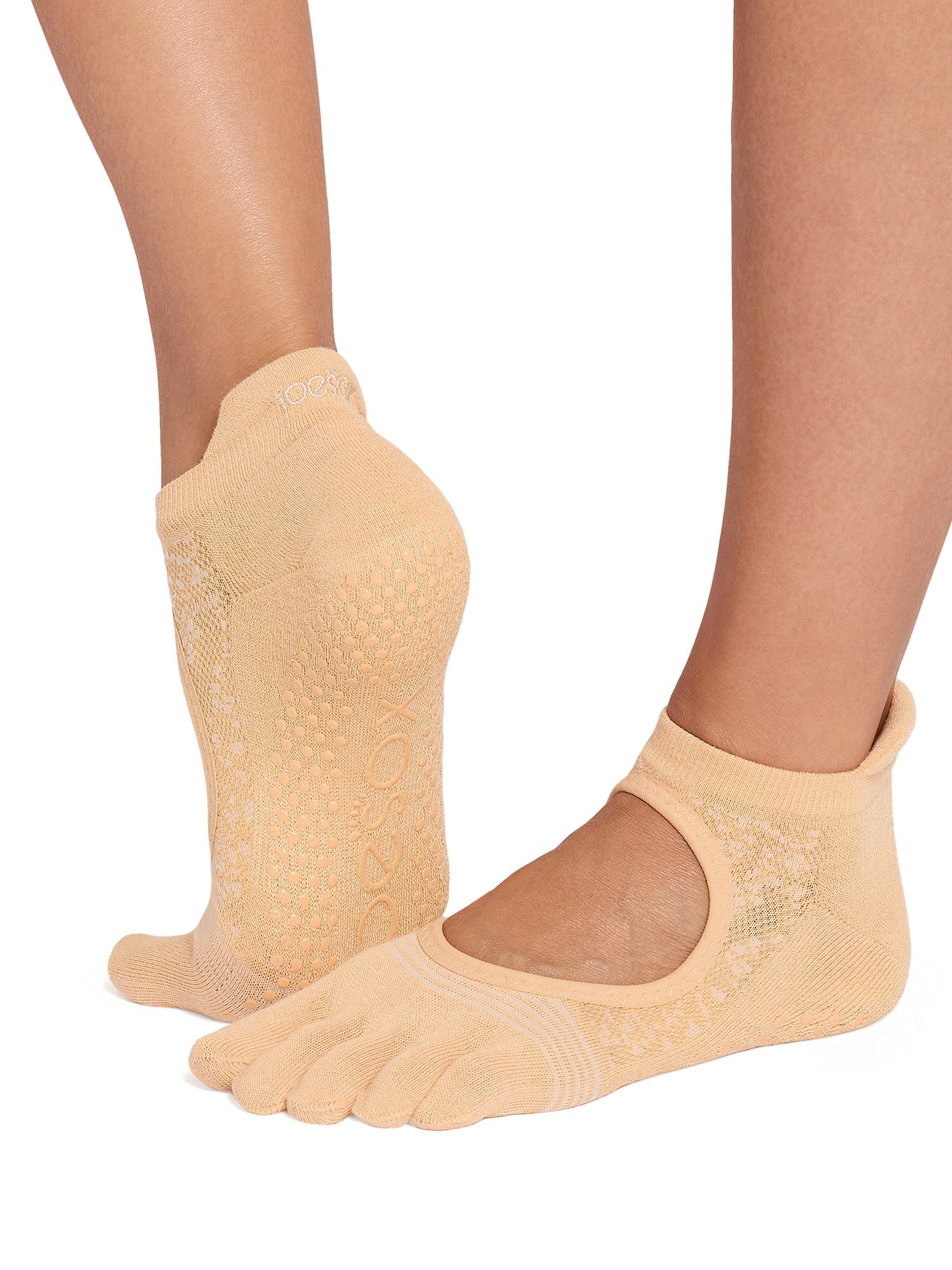 [ToeSox] Bellarina Tec ベラリナ テック（Full-Toe／つま先あり） グリップ ソックス ／ ヨガ ピラティス 滑り止め付 靴下 26FW_D1 CORE