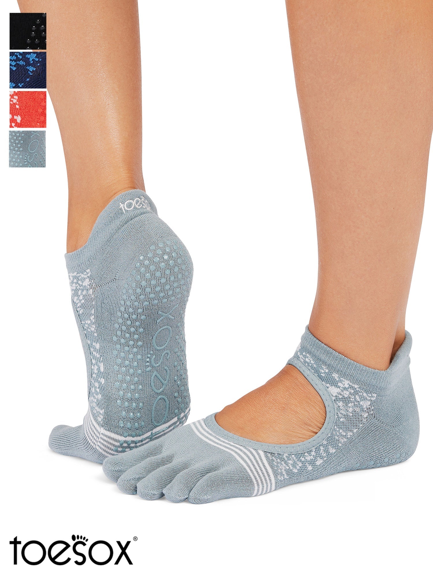 [ToeSox] Bellarina Tec ベラリナ テック（Full-Toe／つま先あり） グリップ ソックス ／ ヨガ ピラティス 滑り止め付 靴下 25FW_D1 CORE