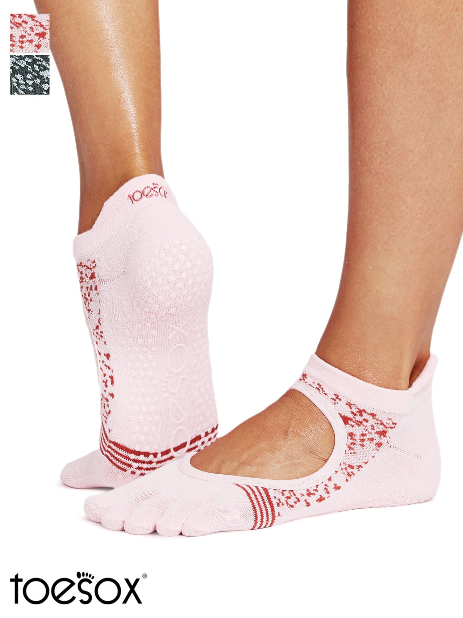 [促销][ToeSox] Bellarina Tec Bellarina Tech（全趾）防滑袜/瑜伽普拉提防滑袜 2501
