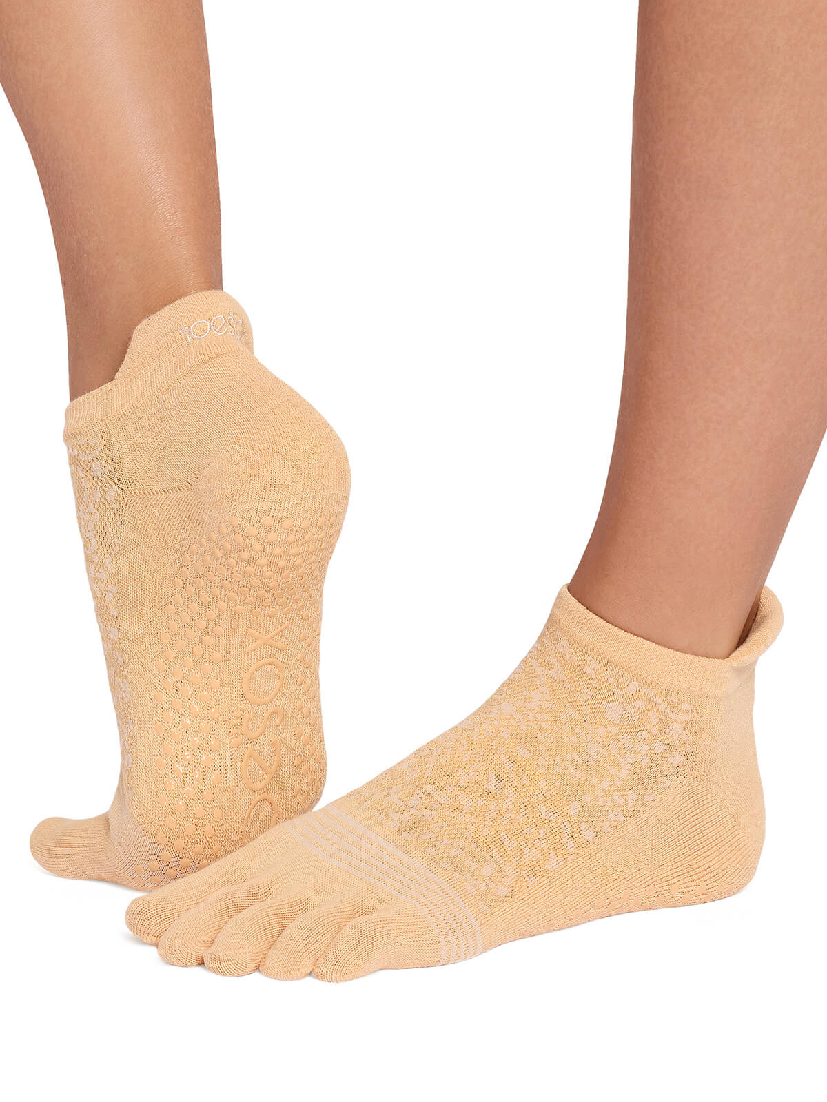 15%OFF[限定SALE][ToeSox] Low Rise Tec ローライズ テック（Full-Toe／つま先あり） グリップ ソックス ／ ヨガ ピラティス 滑り止め付 靴下 26SS_D1  CORE