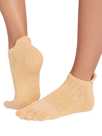 15%OFF[限定SALE][ToeSox] Low Rise Tec ローライズ テック（Full-Toe／つま先あり） グリップ ソックス ／ ヨガ ピラティス 滑り止め付 靴下 26SS_D1  CORE