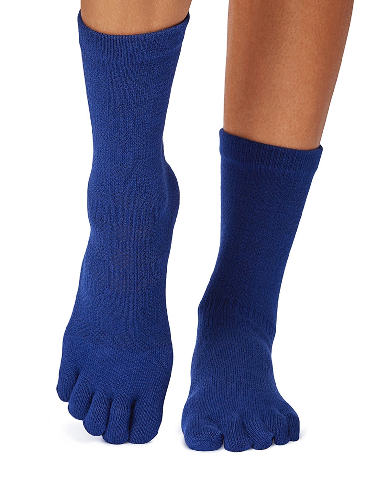 [ToeSox] Crew (Full-Toe) Grip Socks / Yoga Pilates Socks with Anti-Slip 25SS_D1 2501 Crew Length